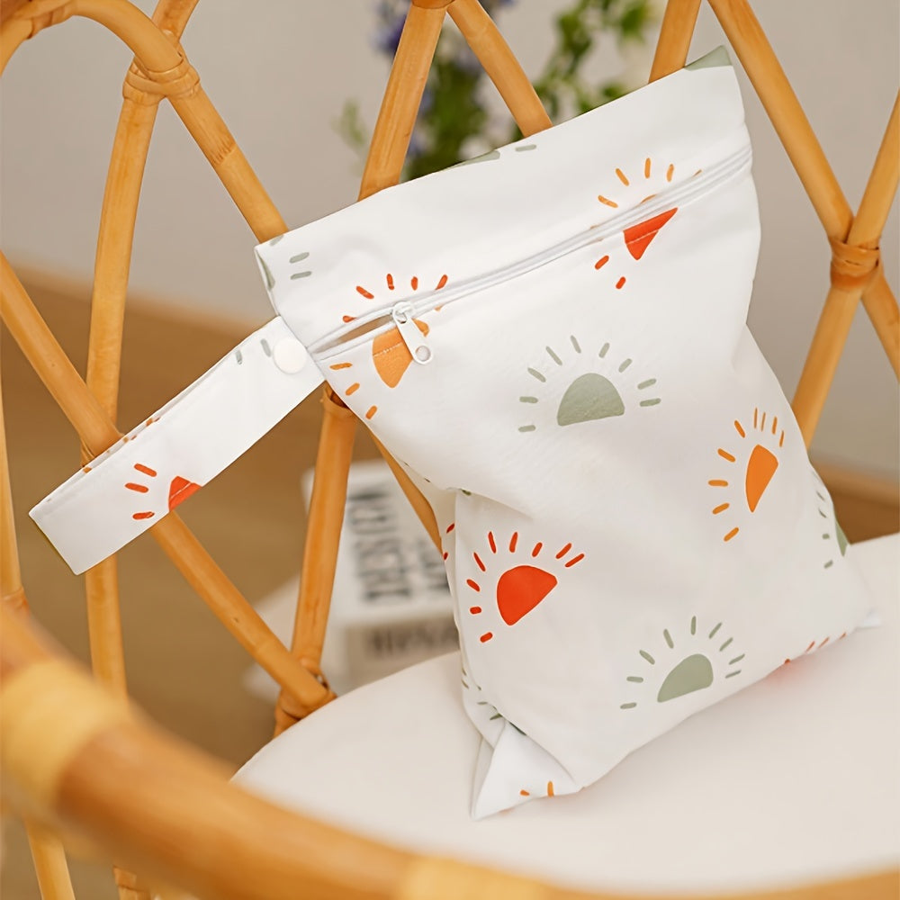 2-Pack Waterproof Wet Dry Bags for Swimmers Gym Clothes Diaper Storage