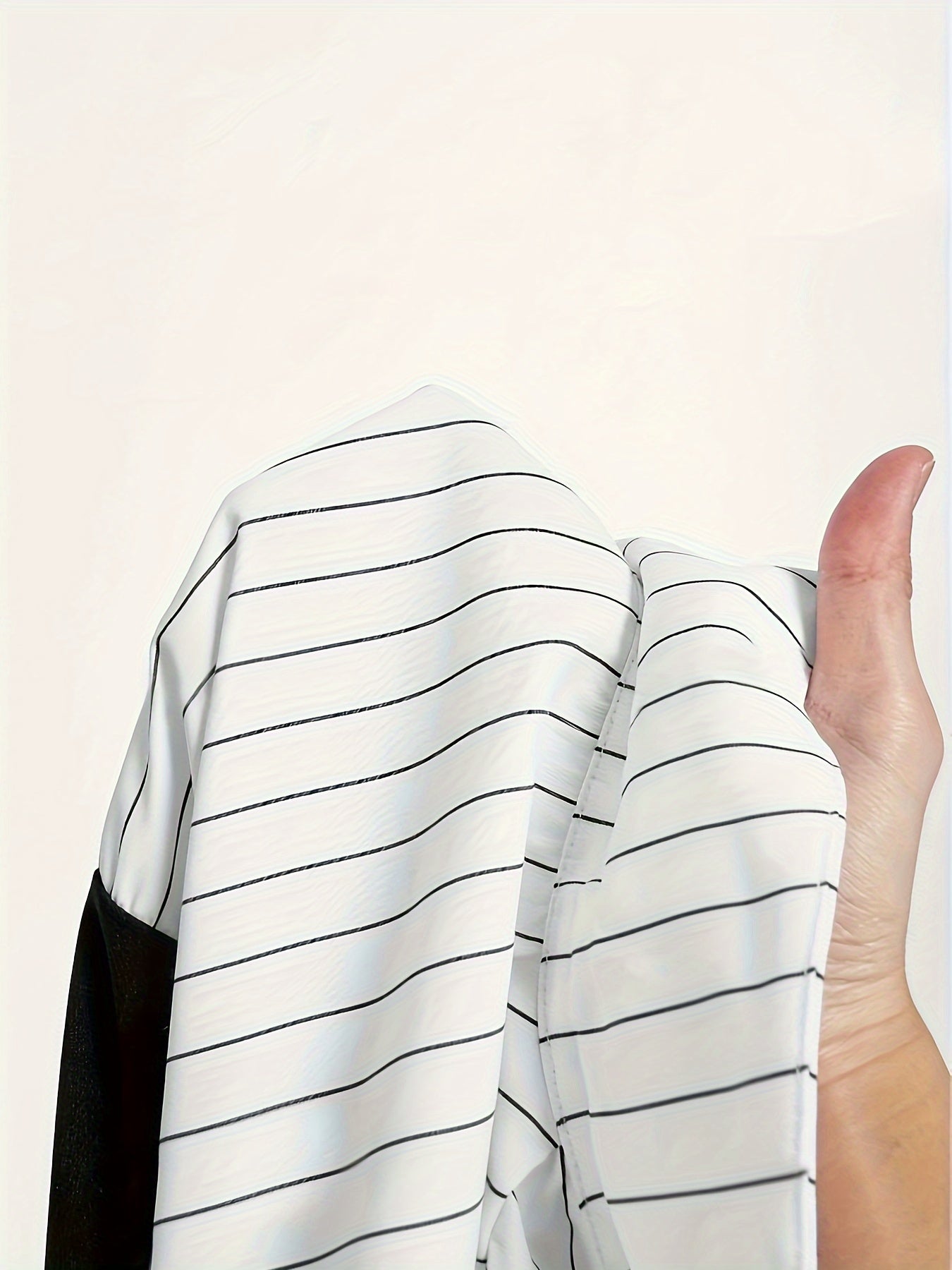 Women's Elegant Striped Patchwork Shirt Woven Polyester Spring Summer