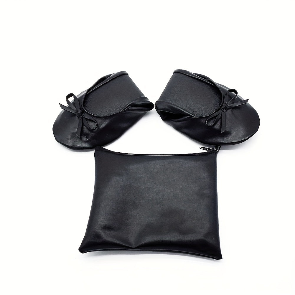 ayollar uchun buriladigan balet tufli, tugma bilan, yumshoq tagliklar, to'ylar uchun