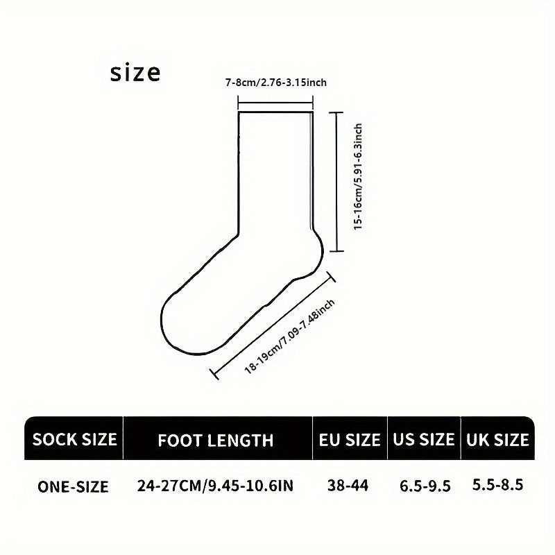 Men's Thermal Crew Socks 5 Pack Cozy Camel Pattern Winter Warmth