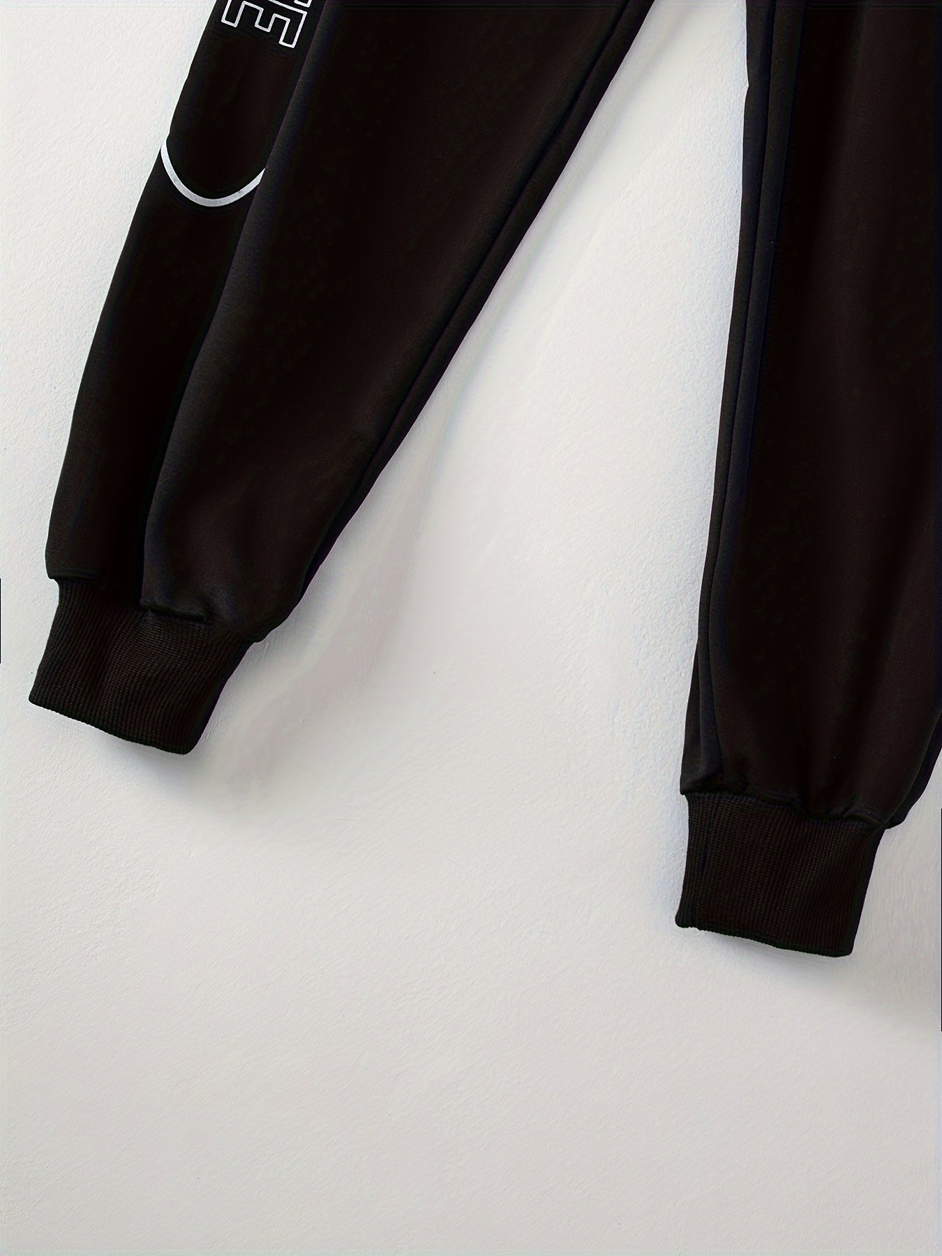 Boys' Polyester Casual Sportswear Set Includes Zip-Up Jacket and Joggers for Spring Fall Outdoor Activities