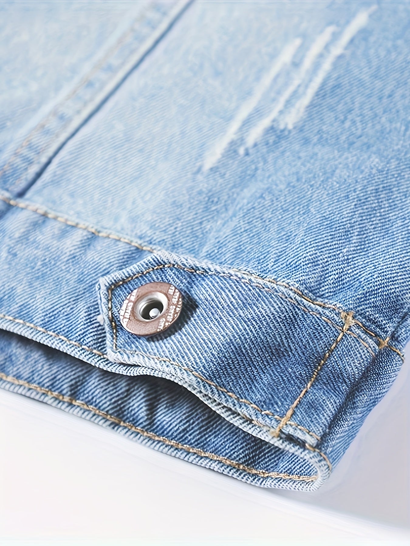 Plus o'lcham ayollar uchun denim kurtka vintage ilhomlangan yengil ko'k uzun qolli kundalik