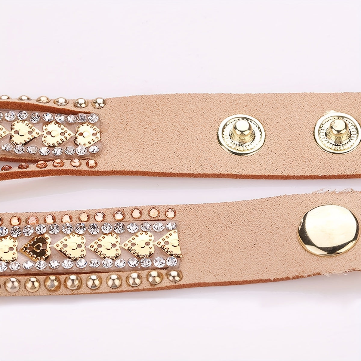 Women's Heart-Shaped Wristwatch with PU Leather Strap Quartz Alloy Case