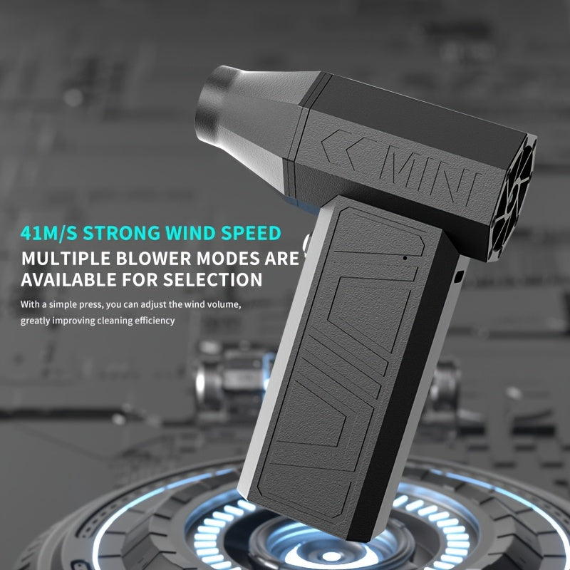 High-Speed Brushless Mini Fan 130000rpm USB Rechargeable 4000mAh Lithium Battery Heating Cooling Air Purifier