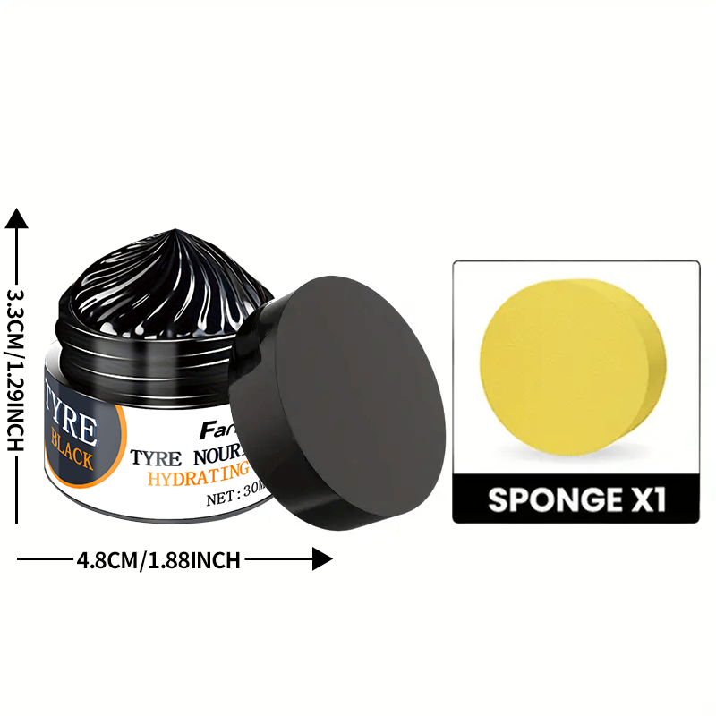 Crema de restauración universal de plástico negro para interior de coche y muebles