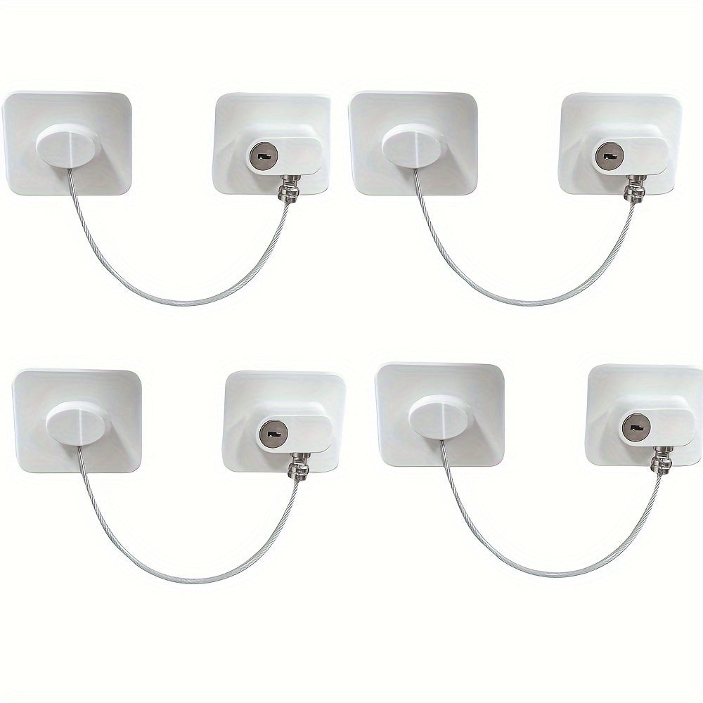 Cerraduras para armarios para frigorífico, cajón, horno, inodoro, seguridad con llaves y adhesivo