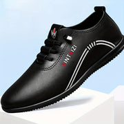 Men's Casual Leather Business Shoes for Formal Occasions Low Top Slip-On Dress Shoes