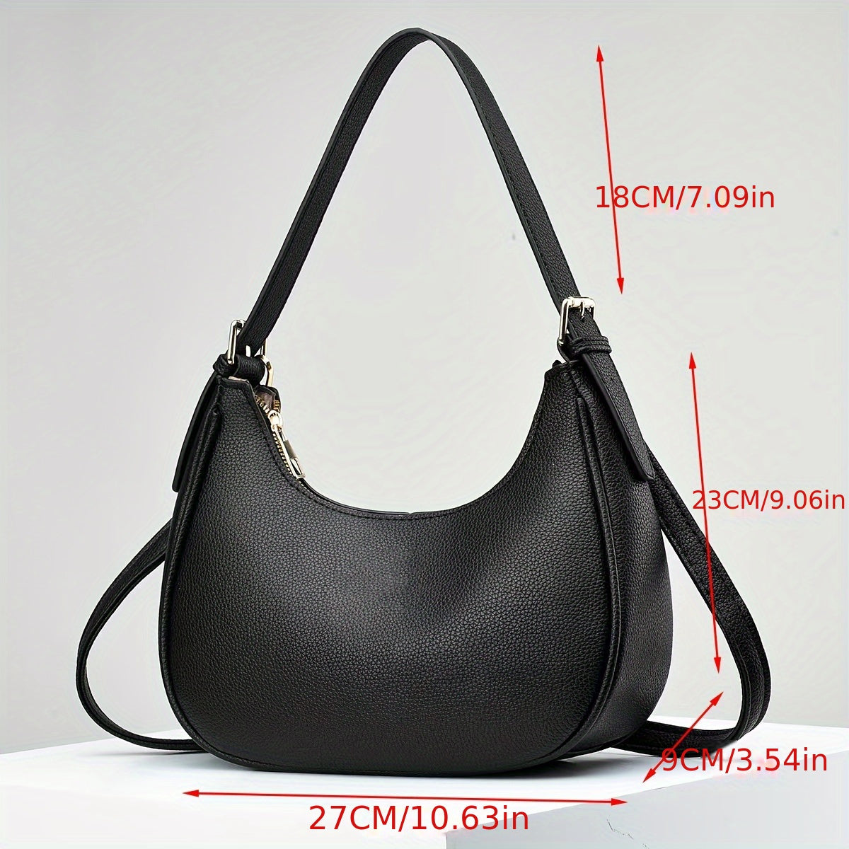 Women's Crossbody Bag with Crocodile Pattern Embossed PU Leather