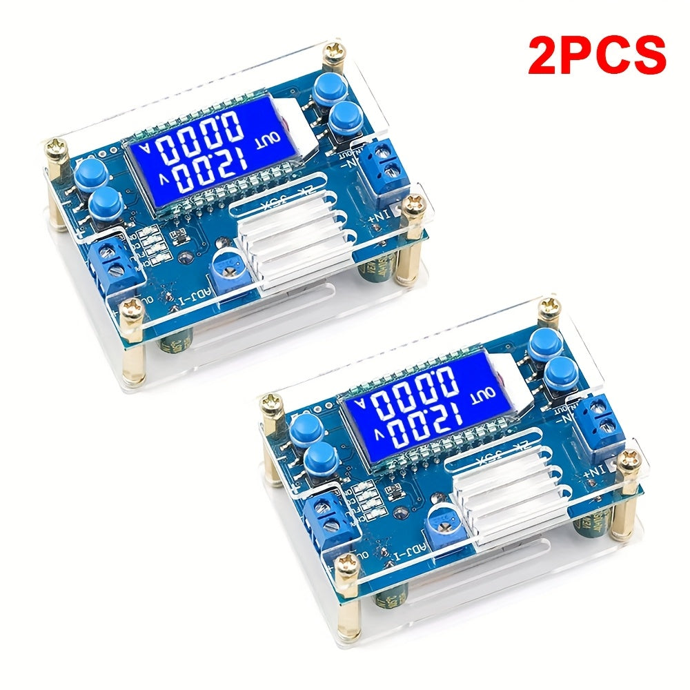 DC Step Down Power Supply with LCD Display 6.5-36V to 1.2-32V 5A Adjustable Buck Converter 2 Pack