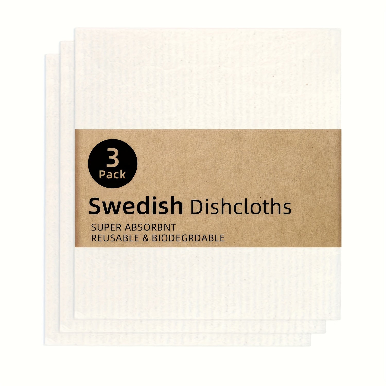 Swedish Dishcloths Kitchen Set Reusable Cellulose Sponge Cloths for Dishes