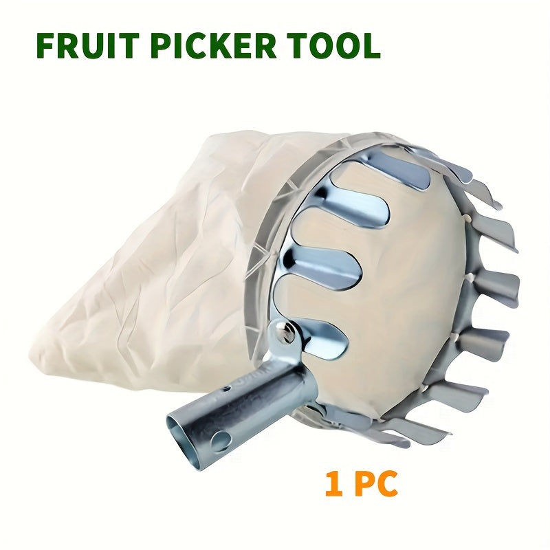 Stainless Steel Fruit Picker Tool for Apples Oranges Pears with Pruning Shears