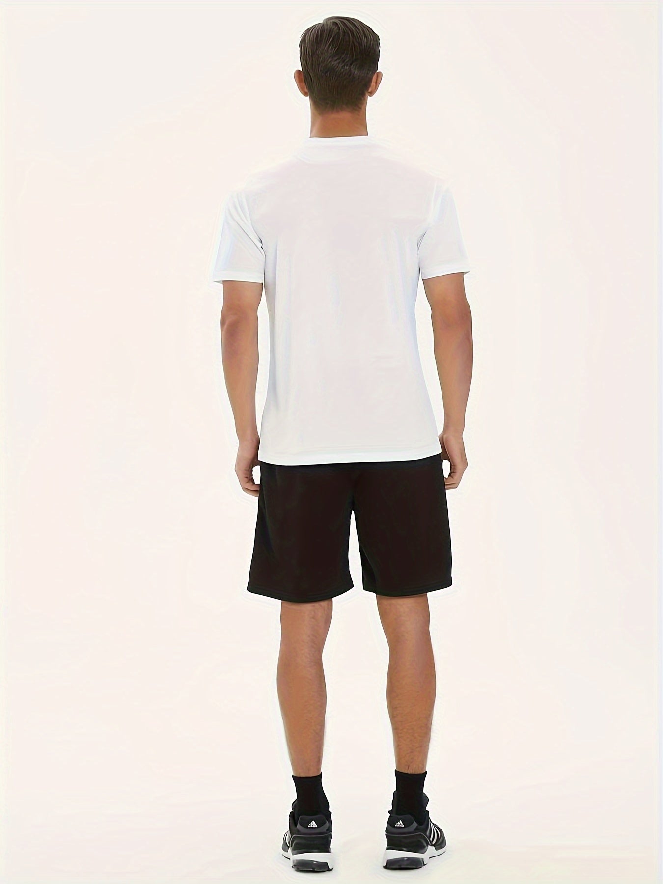 Men's Quick-Dry Breathable Polyester Sports T-Shirt for Running Fitness and Workout