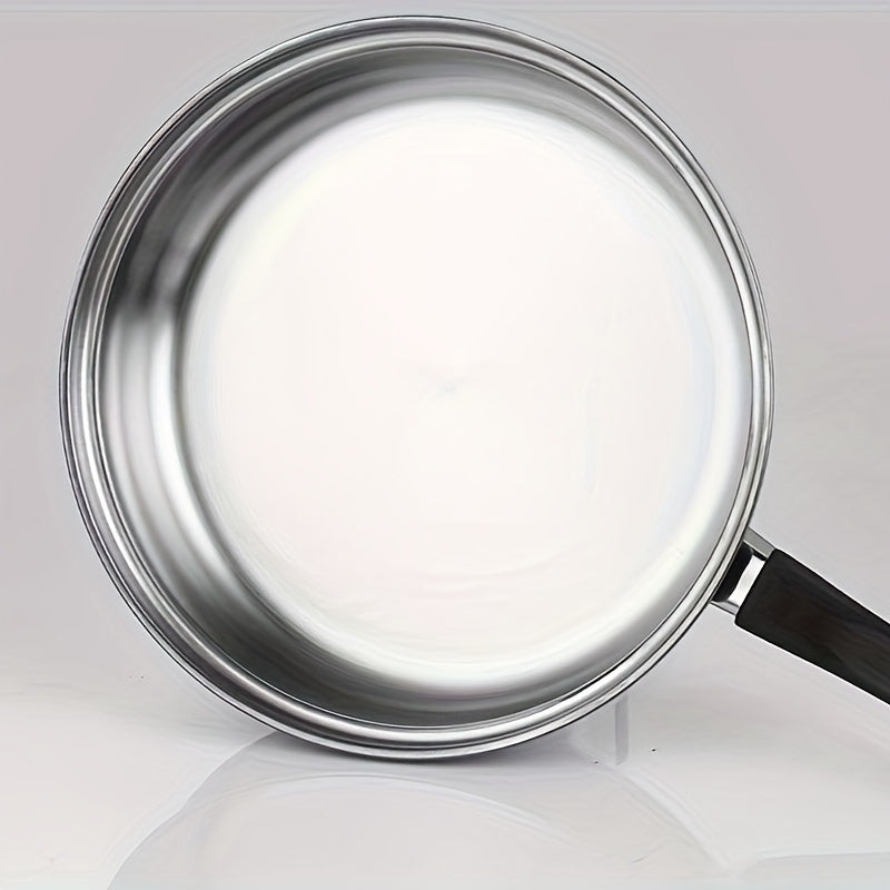 Набор посуды из нержавеющей стали на 12 предметов с антипригарными сковородами для газовых и индукционных плит