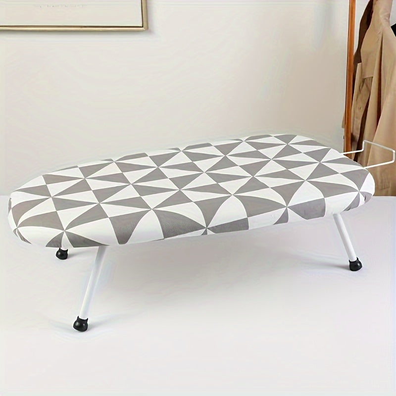 Foldable Ironing Board Space-Saving Stainless Steel and Plastic for Home Office