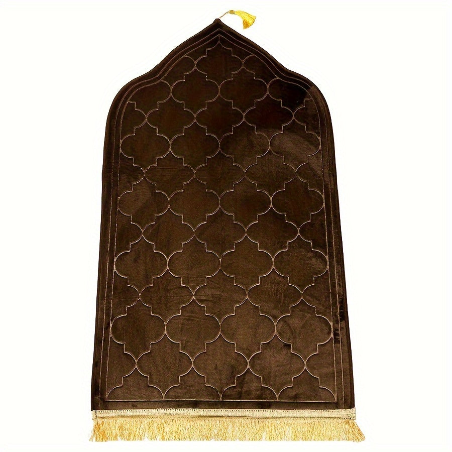 Outdoor Prayer Mat with Tassel Design Non-Slip Durable and Comfortable for Home and Garden