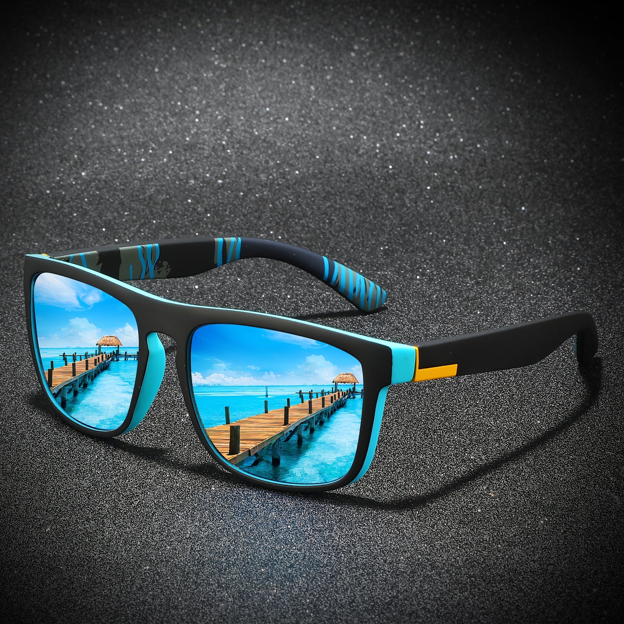 Men's Sports Sunglasses Full Rim Polycarbonate Frame Anti-Reflective Lenses for Outdoor Activities