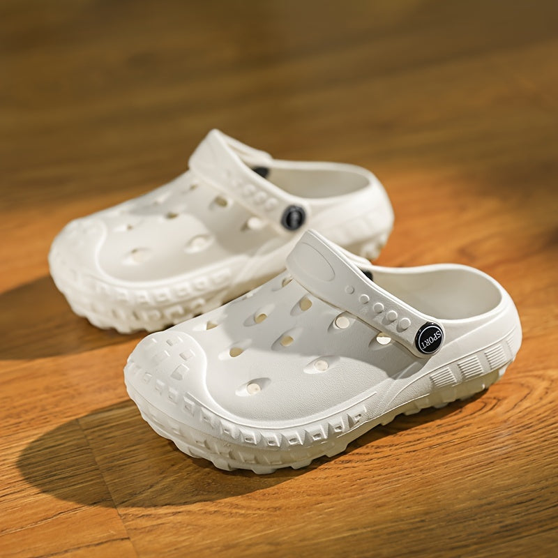 O'g'il bolalar uchun kulrang EVA klogslar, kundalik, sirg'alishga qarshi, nafas oladigan, tashqi va ichki makon uchun bolalar poyabzali