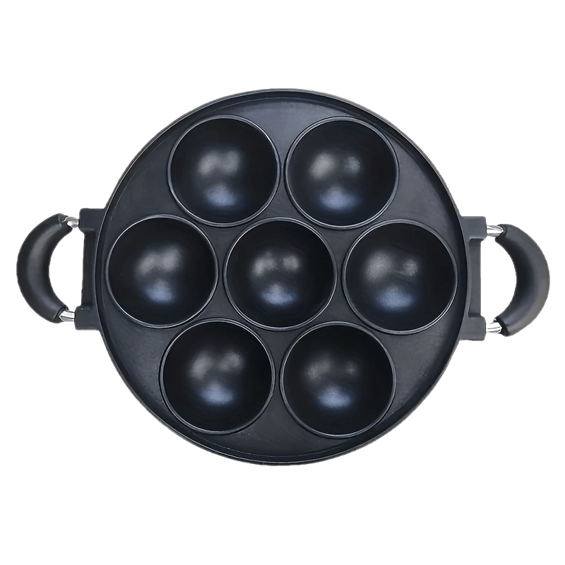 Cocedor de huevos para pastel de aluminio antiadherente de 7 tazas para desayuno, panqueques y tortillas