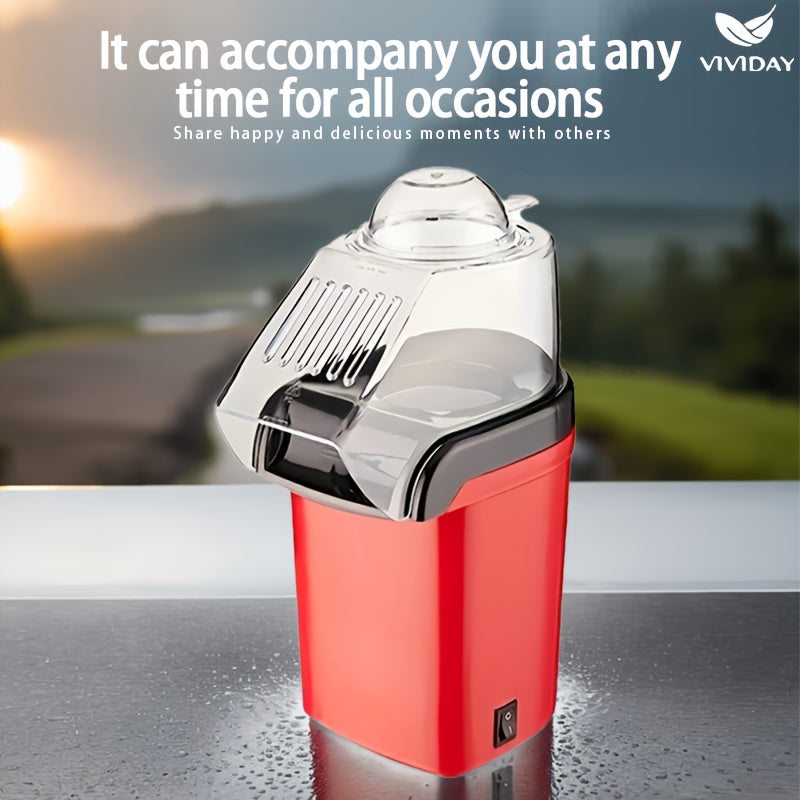 Aqlli harorat nazorati bilan avtomatik popcorn mashinasi, oson tozalanadi. Uy, piknik va tabiatda yurish uchun. 220-240V Evropa standarti rozetkasi. PP materialidan tayyorlangan, batareyasiz.