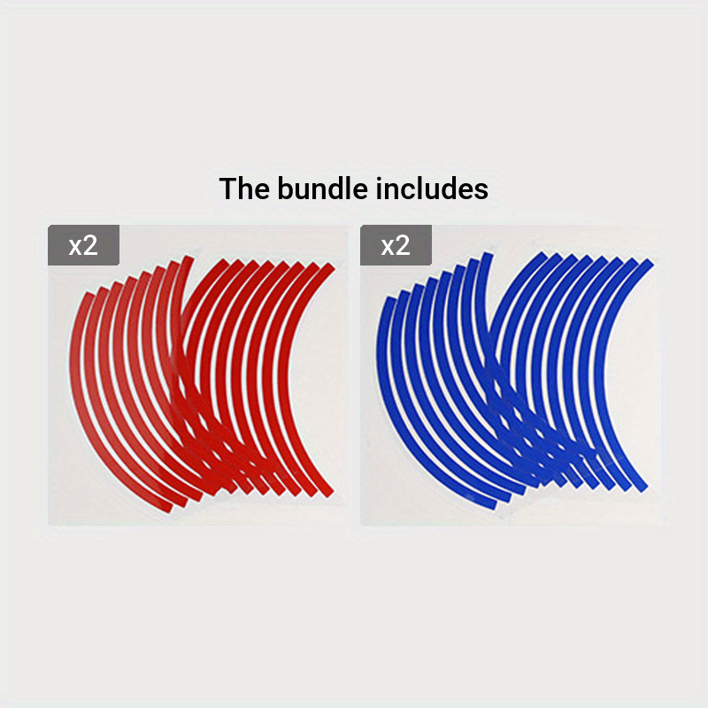 Universal Car Wheel Tire Stickers Reflective Rim Tape Motorcycle Decals