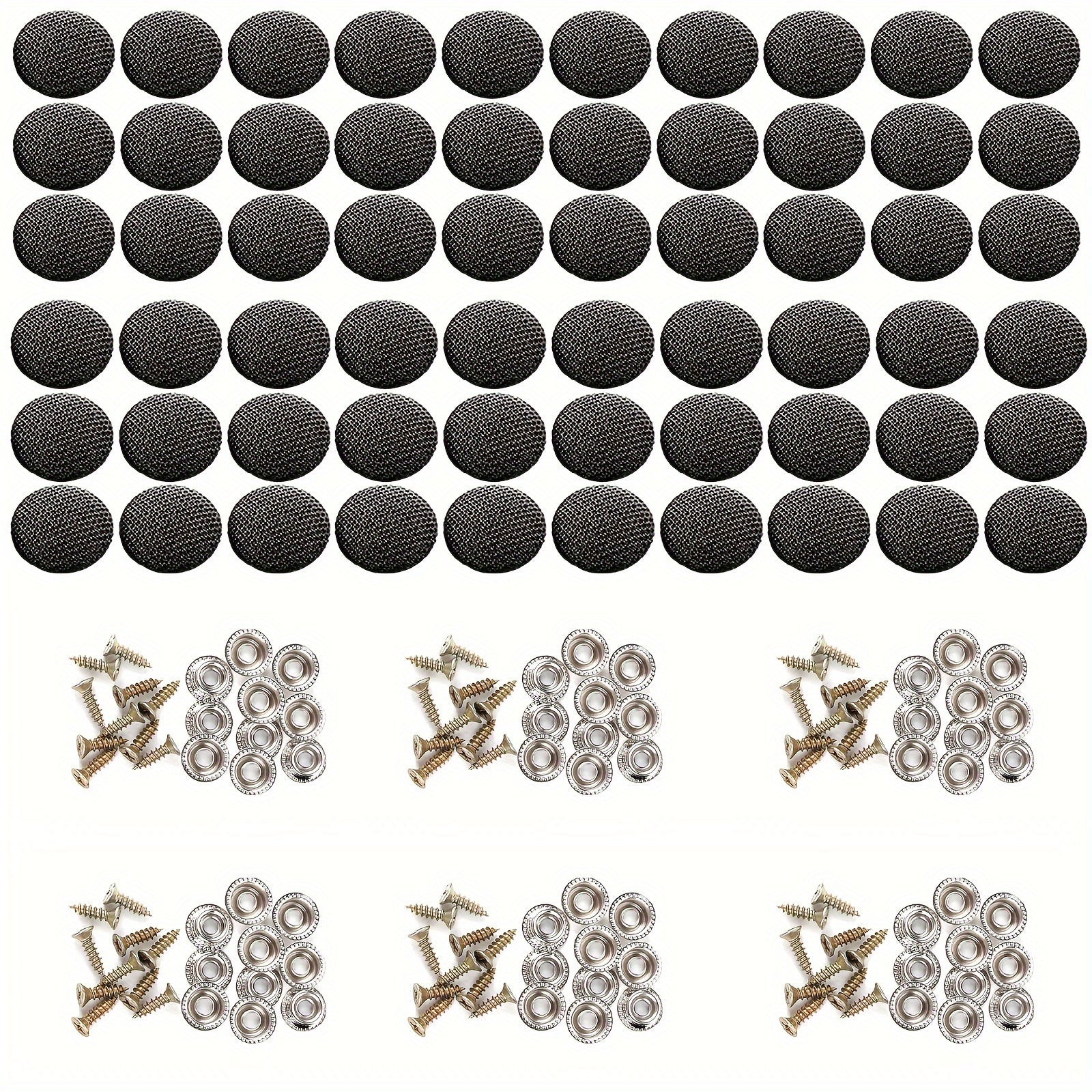 60 Pcs Car Roof Repair Screws Nylon Snap Pins Retainer Kit