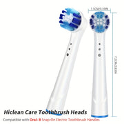 8Pcs Toothbrush Heads with Reusable Covers for Electric Toothbrushes