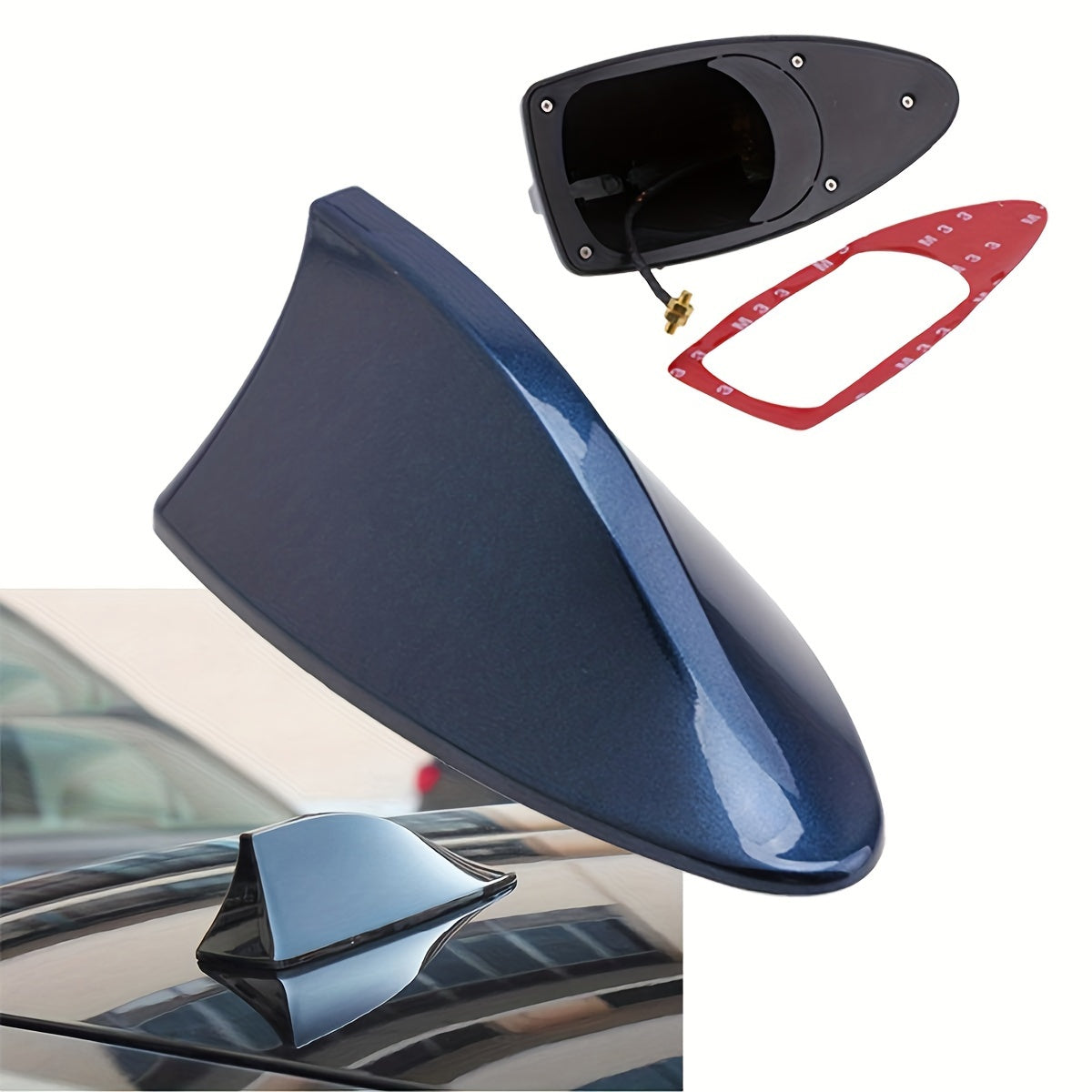 Universal Avtomobil Shark Fin Antenasi Tomi Signal Aerial Auto Radio Tizimi uchun