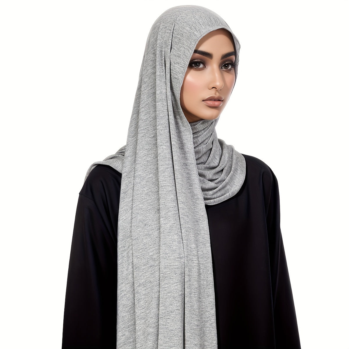 Lightweight Jersey Hijab Scarf for Women Sun Protection Versatile Windproof Head Cover