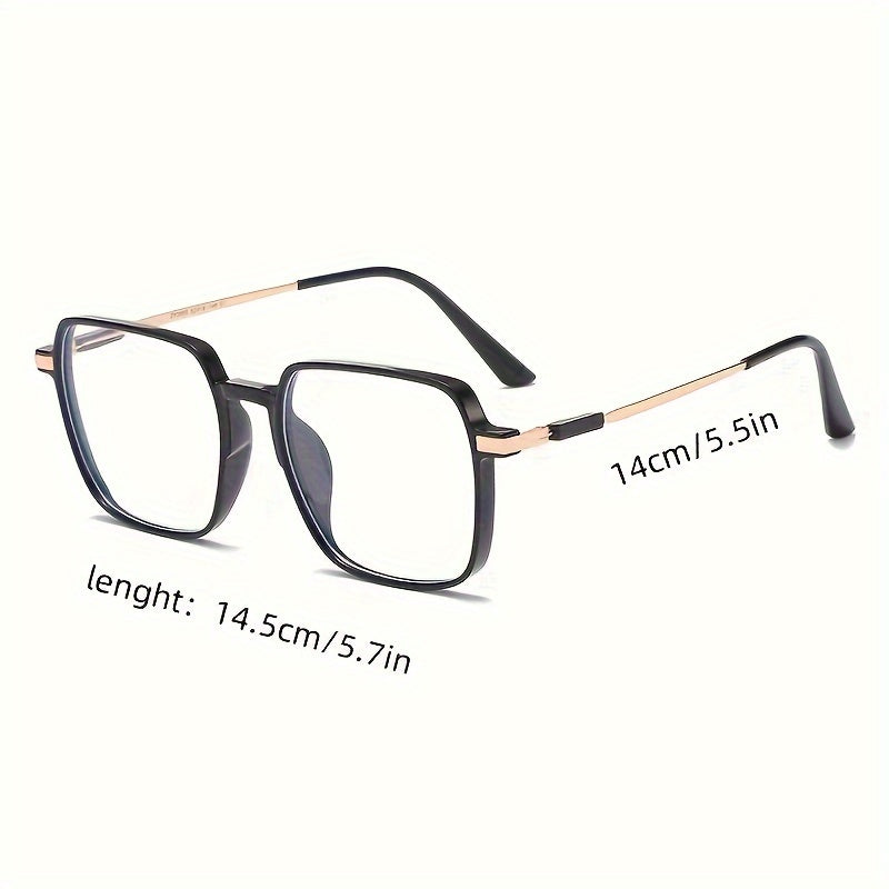 Unisex Clear Plastic Glasses with Ultra-Thin Frames