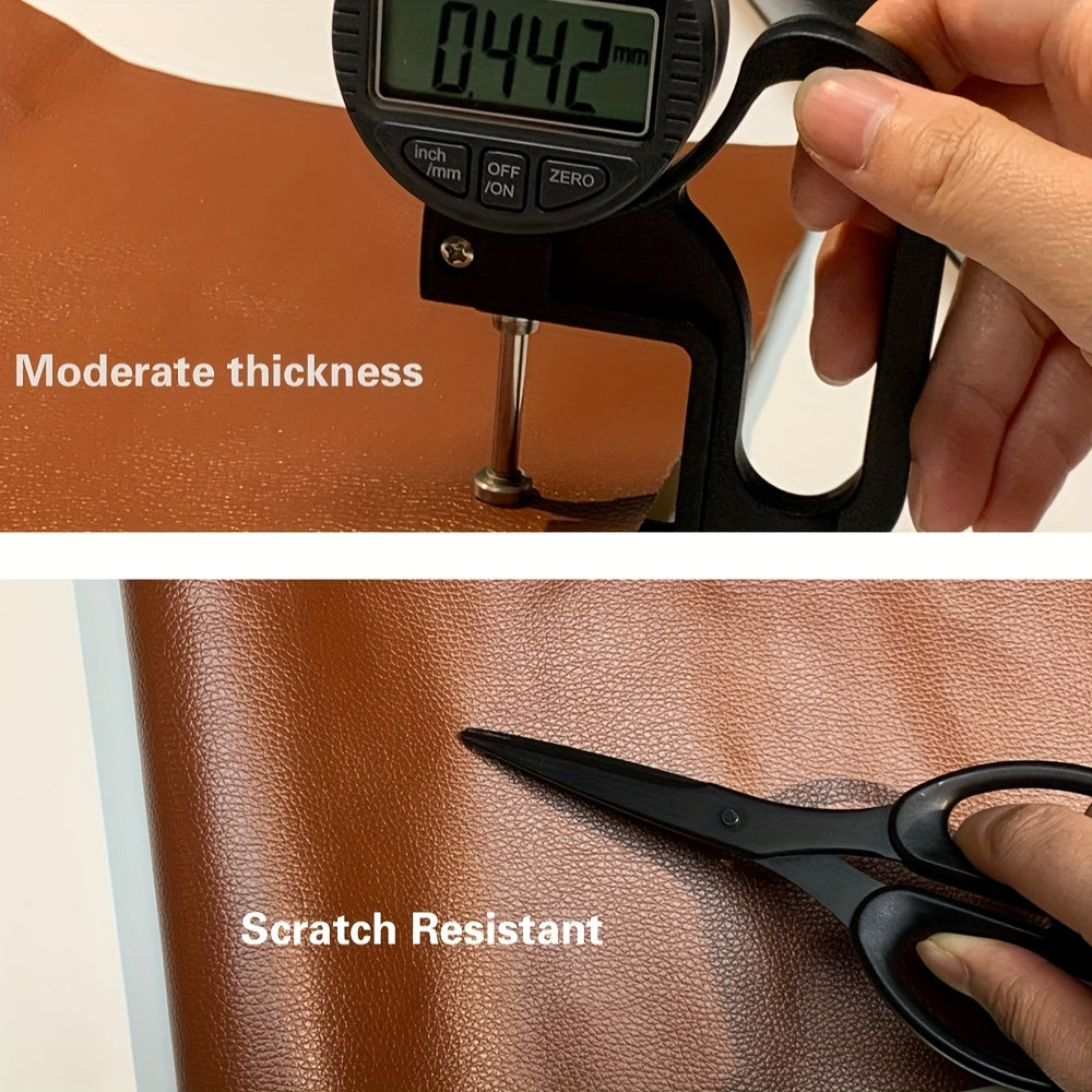 Película de reparación de cuero PU autoadhesiva para asientos de coche y motocicleta 35x50cm a prueba de agua, resistente a arañazos