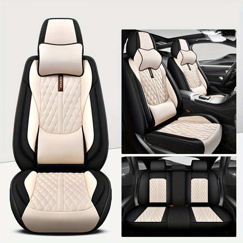 All-Season Polyester Car Seat Covers Waterproof Durable Easy to Clean