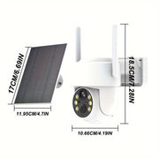 4MP HD Solar Security Camera with AI Motion Detection Night Vision Wi-Fi Two-Way Audio