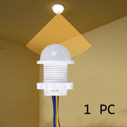 White PIR Motion Sensor 110° Range for Automatic Lighting in Home and Industrial Use