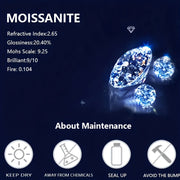 Sterling Silver Moissanite Ring with 18K Gold Plating Festive Holiday Theme December Birthstone