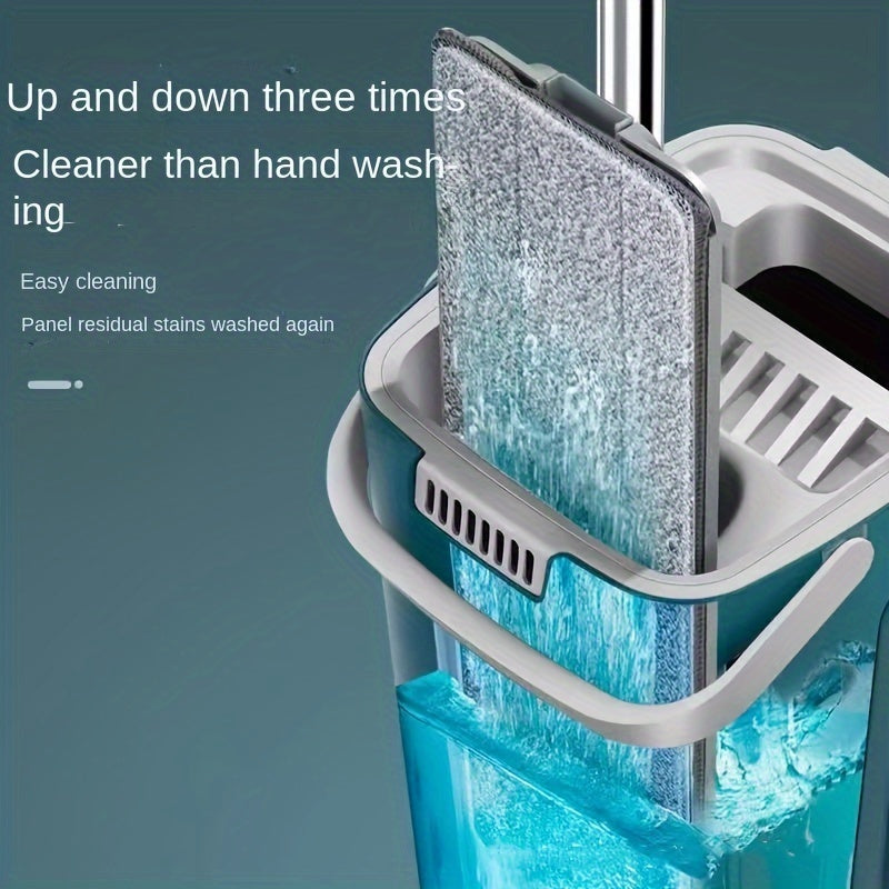 Qoʻlsiz Wringer va 4-qismli tekis mop bilan karnay uchun qopqoq