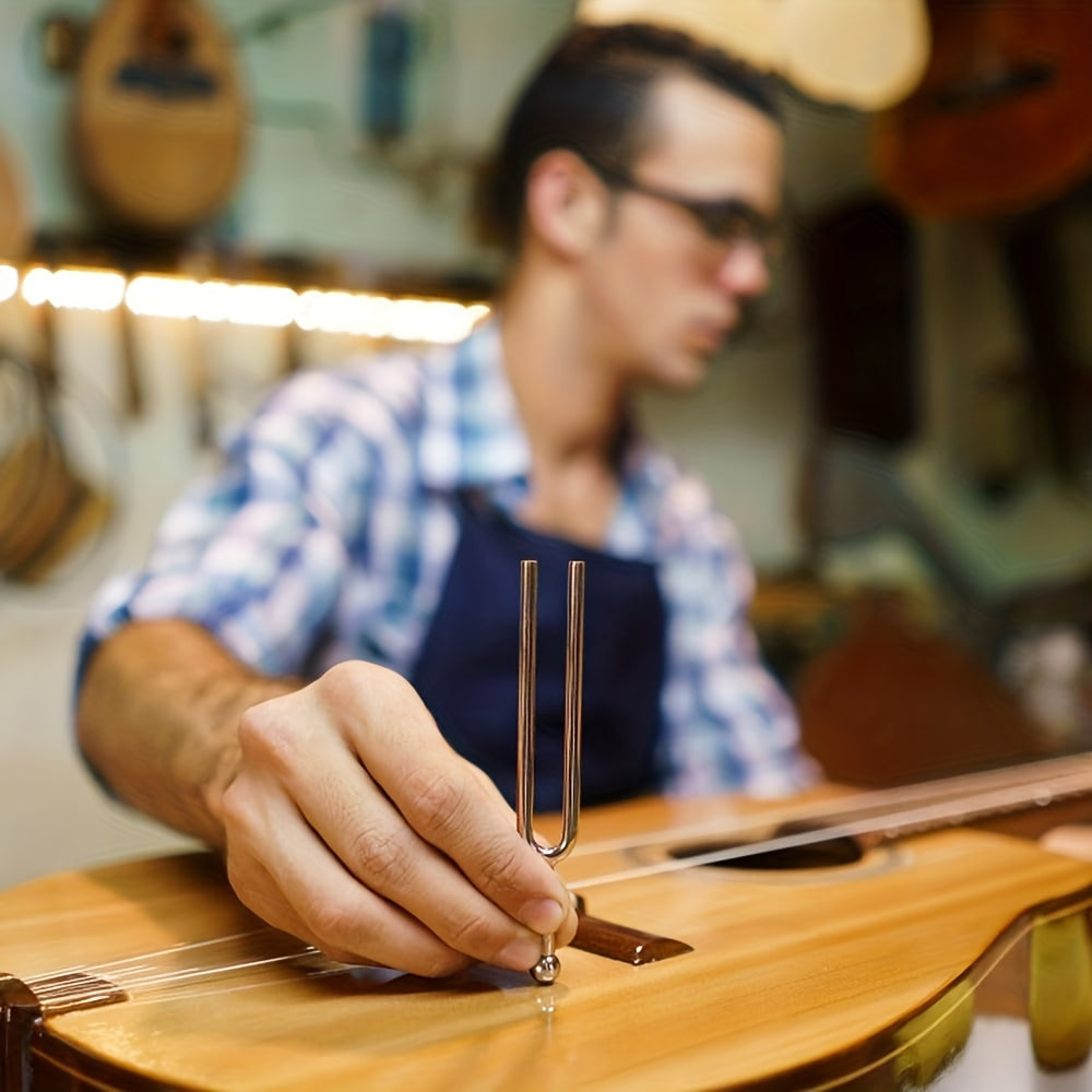 Eavnbaek 1 шт. Стандартные A 440 Гц настройочные вилки из нержавеющей стали для музыкальных инструментов, совместимые с настройкой скрипки, альта и гитары. Подходит для исцеления ДНК, звук.