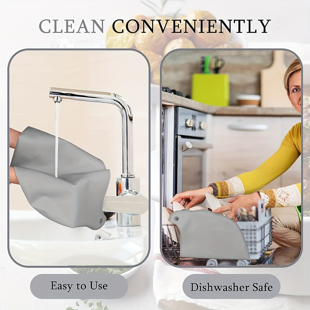 Reusable Silicone Slow Cooker Liner 6-8 Quart Leakproof Dishwasher Safe Oval Round