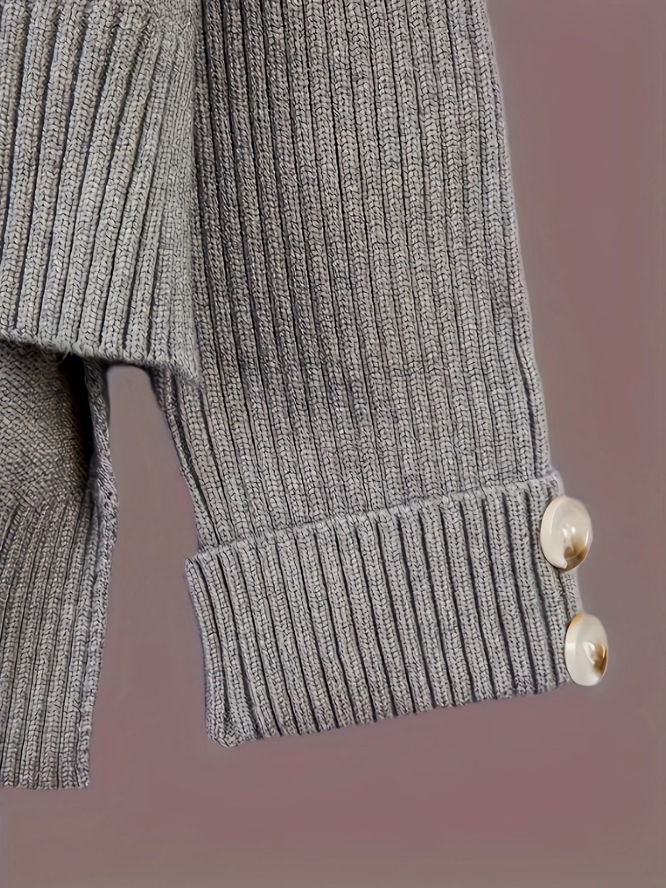 Solid Color Knitted Pantsuit for Women Long Sleeve Turtleneck Sweater Wide Leg Pants