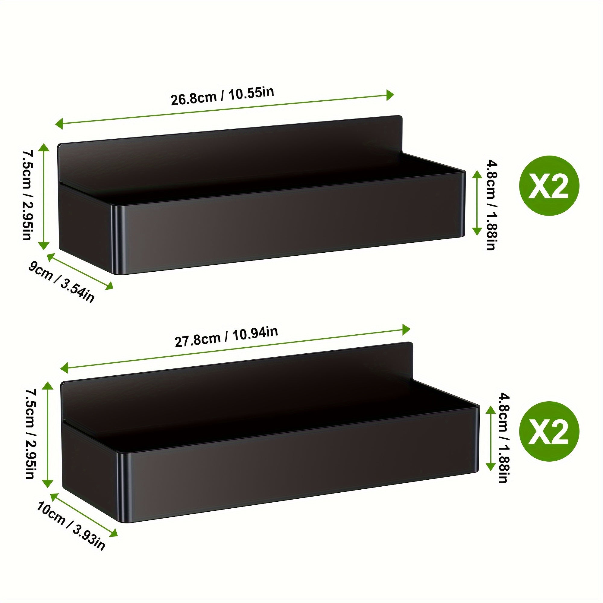 Plastic Magnetic Storage Rack for Refrigerator Doors and Walls Kitchen Bathroom Home Organization