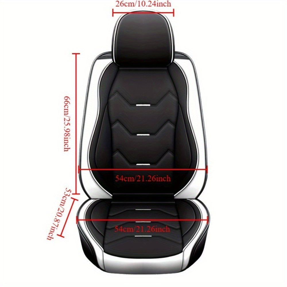 Full Cover Car Seat Cushion Black and White Breathable Non-Slip Protector