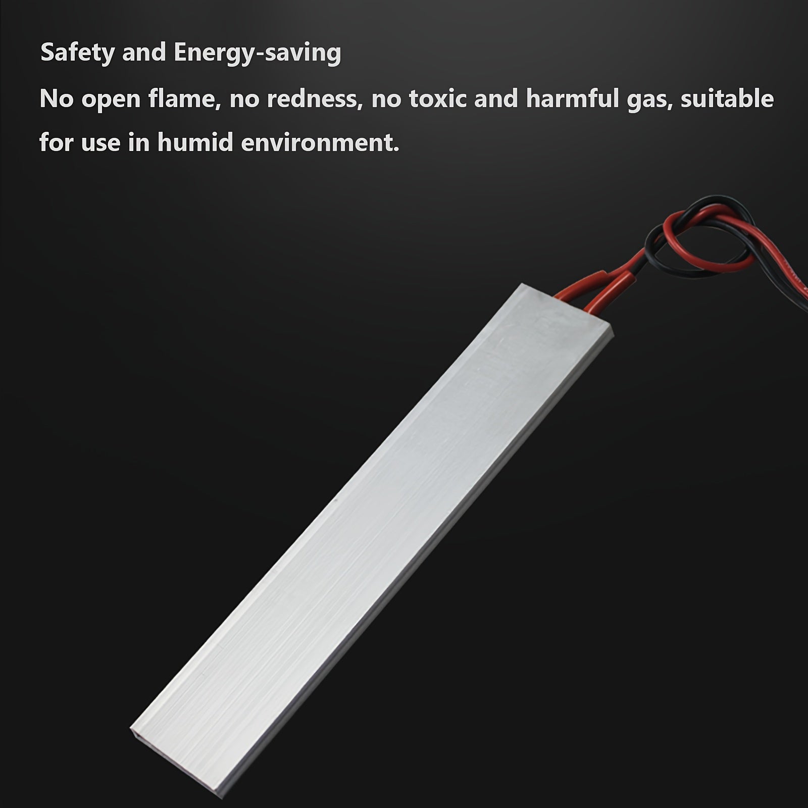 Miniature Ceramic Heating Plate 110V AC/DC Insulated PTC Heater Aluminum Shell