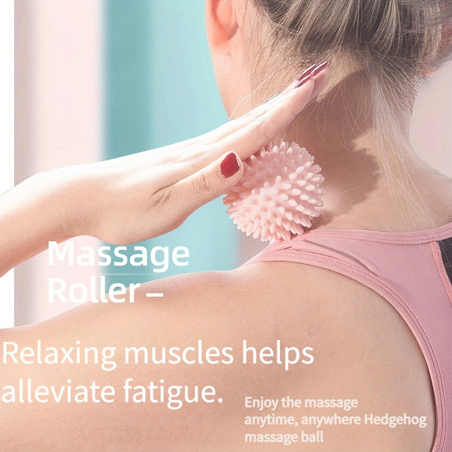 Hedgehog-Shaped PVC Massage Ball for Deep Tissue Relaxation for Neck Shoulders Back