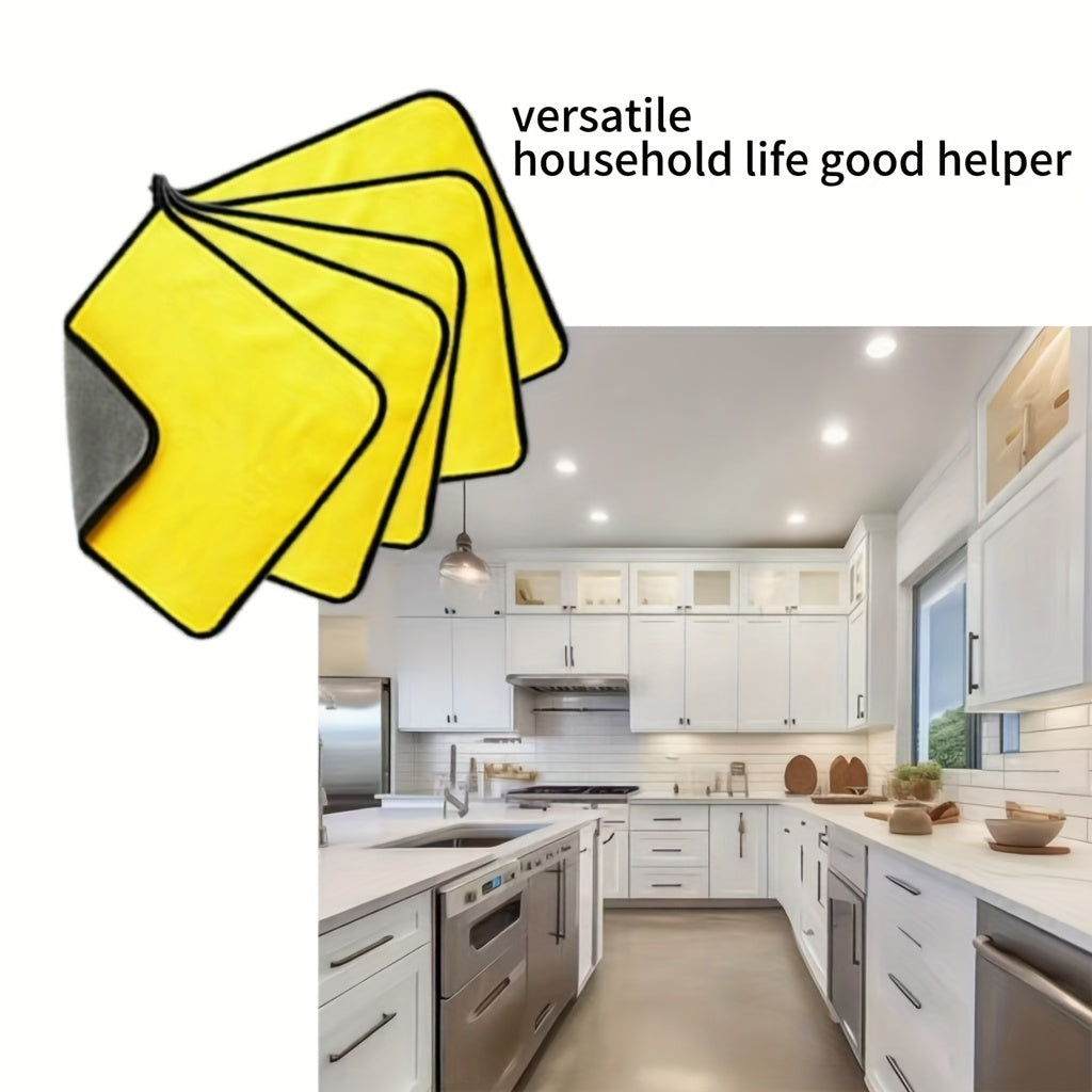 Avtomobil va uy uchun 5 ta mikrotozalash sochiqlari, lintsiz mato