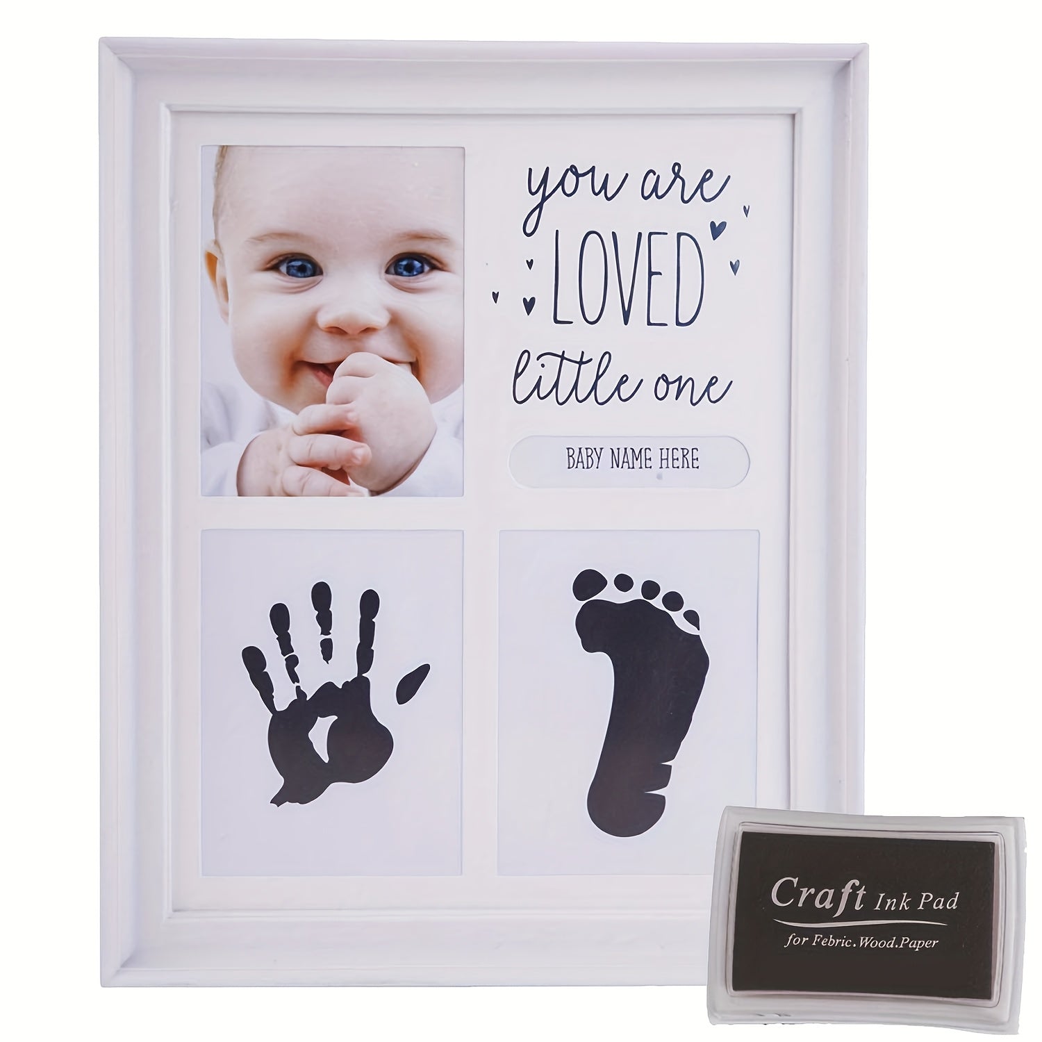 Baby Handprint Kit for New Parents, Keepsake Footprint Craft, Baby Shower Gift