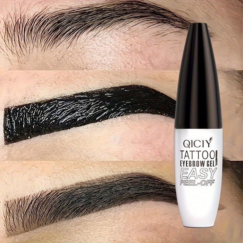 Waterproof Brown Eyebrow Tint Gel Long-Wearing Peel-Off Eyebrow Makeup