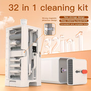 32-In-1 Keyboard and Device Cleaning Kit with Brushes for Phones, Cameras, and Tablets