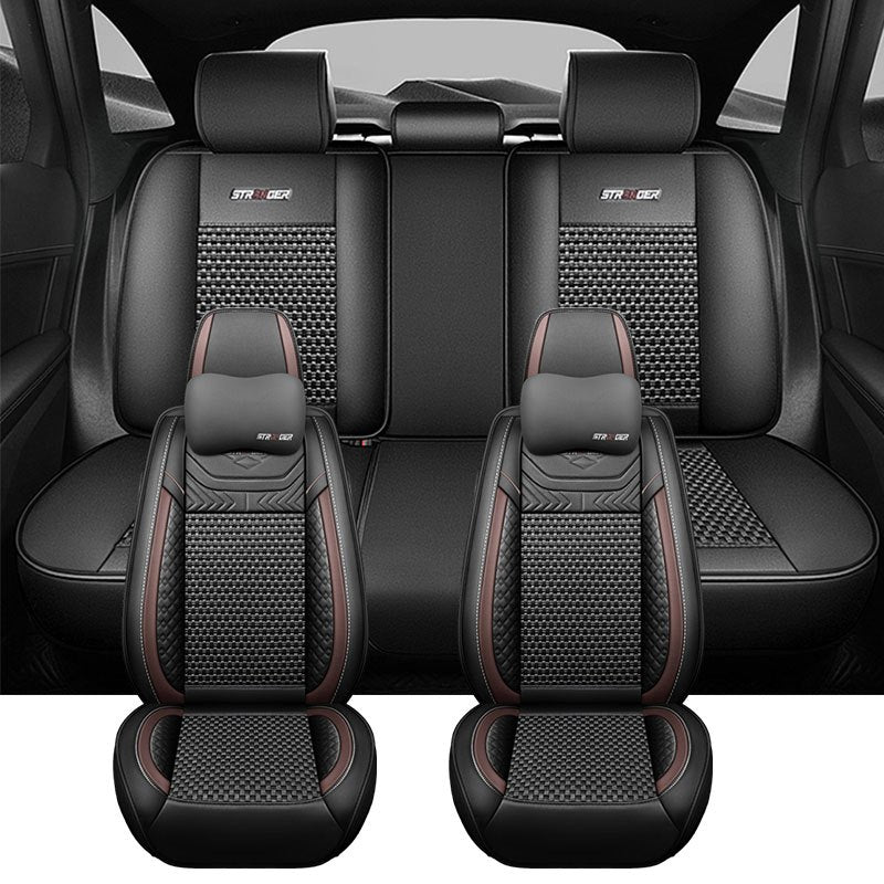 Full Surround Car Seat Cover for Four Seasons Blue Whale Fiber Five-Seater