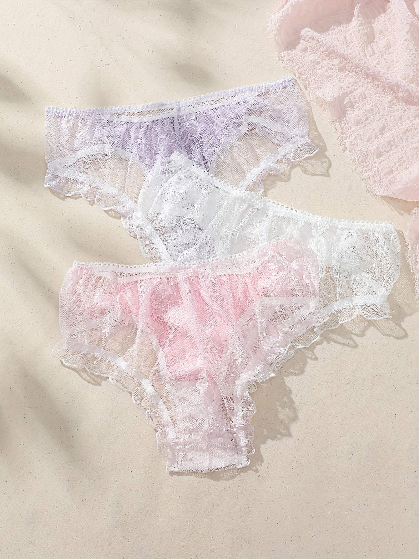 Women's Low-Rise Lace Panties Transparent Passion Comfortable Lingerie