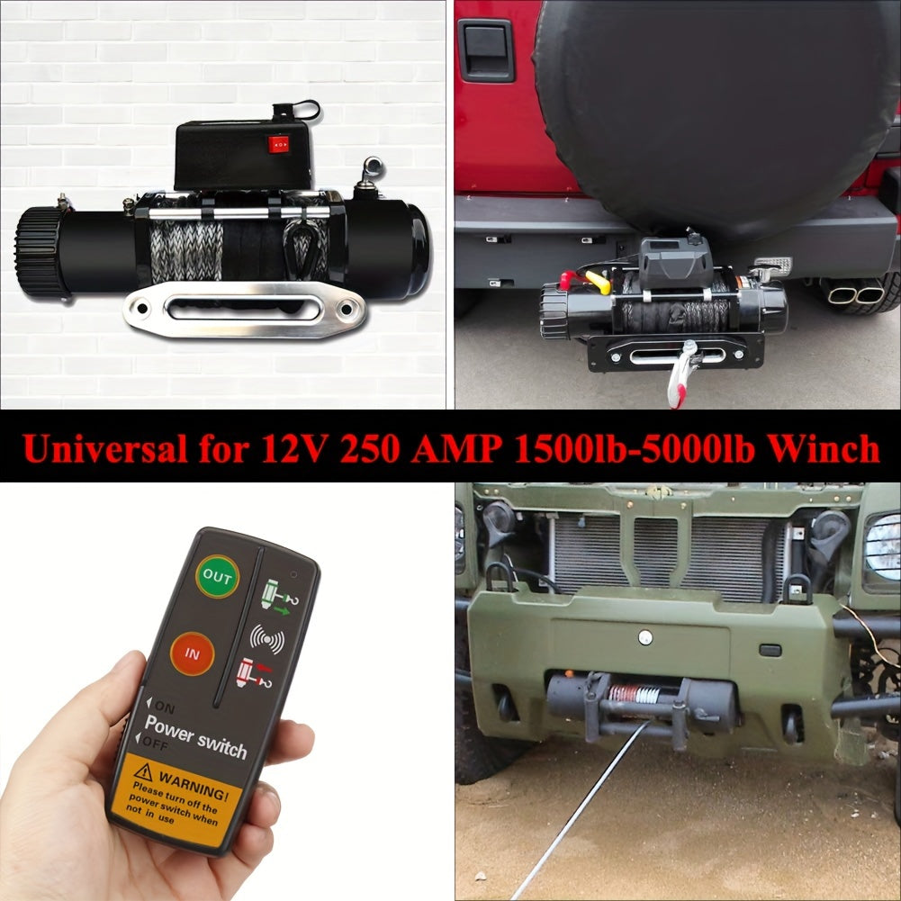 Wireless Remote Control Kit for 9V-30V Winch for ATV Blue Black
