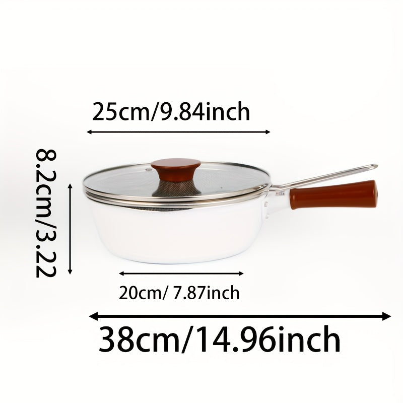 Aluminum Frying Pan Set 25cm Non-Stick Dishwasher Safe with Lid and Steamer